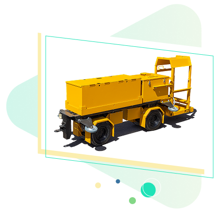 タイヤ走行式バッテリーカー